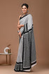 Leel Mulmul Cotton Hand Block Printed Saree