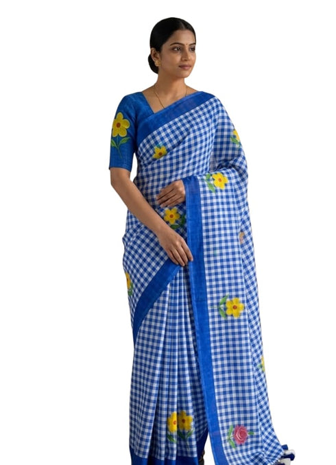 Vasthrlay Checked Pattern Lightweight Unstitched