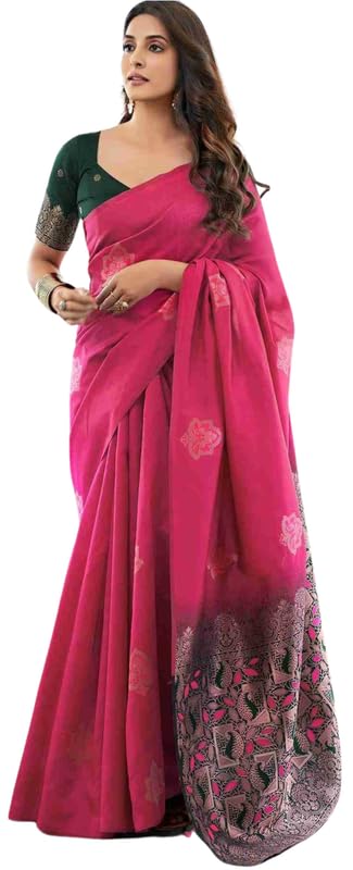 Vasthrlay Banarasi Unstitched Saree