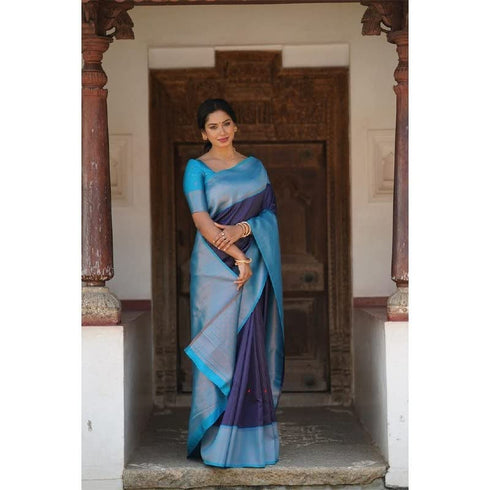 Vasthrlay Banarasi Border Saree