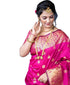 Vasthrlay Banarasi Kanjivaram Kanchipuram Wedding Saree With Blouse Piece