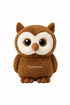 Shiny Owl Soft Toy for Girls Boys Kids Coffee Owl with Glitter Eyes Animal Plush Stuffed Baby Teddy