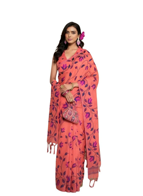 Vasthrlay Printed Multicolor Kalamkari Unstitched