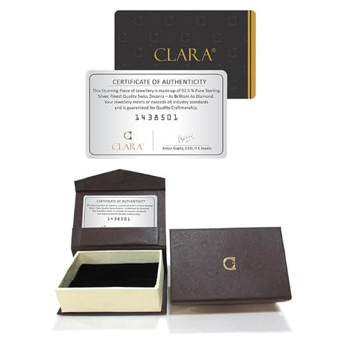 CLARA 925 Sterling Silver Drop Earrings Luna