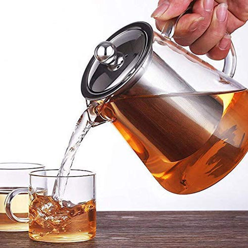 ZROY Enterprise Round Glass Tea Pot(Conical)