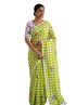 Vasthrlay Checks Floral Tassel Lightweight
