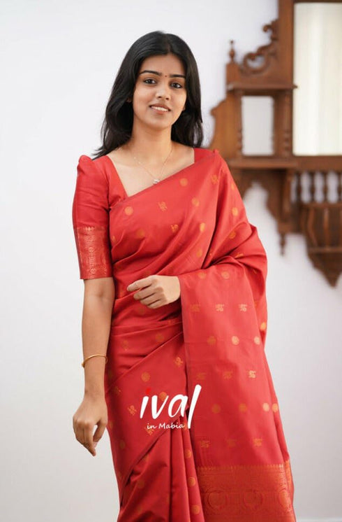 Vasthrlay Banarasi Unstitched Saree