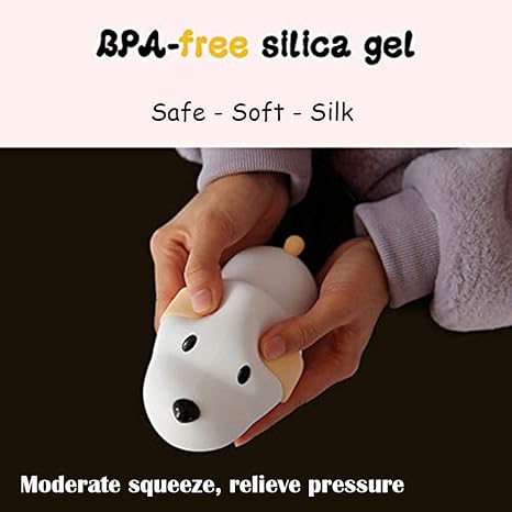 One94Store Rechargeable Silicone Puppy Dog Night Lamp