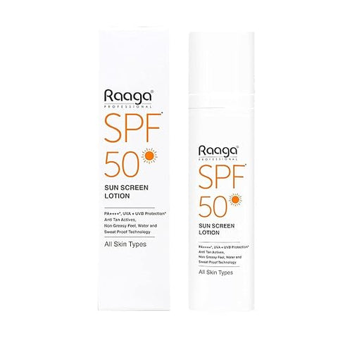 Raaga Professional SPF 50 Sunscreen Lotion | PA++++, UVA + UVB Protection