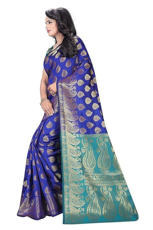 Vasthrlay Banarasi Red Black Ethnic Wear