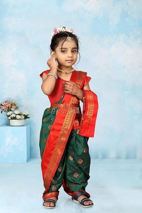 Vasthrlay Paithani Maharashtrian Contrast Traditional