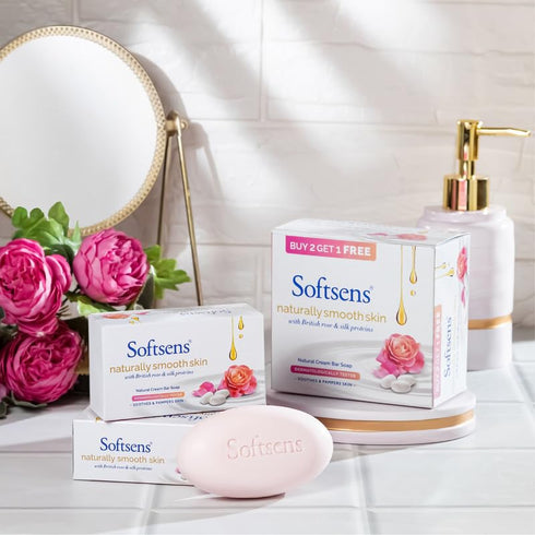Softsens Naturally Smooth Skin Cream Bar Soap