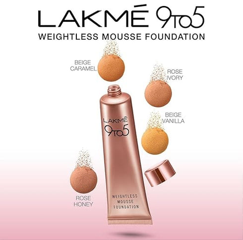 Lakme 9 To 5 Weightless Mousse Foundation 6g