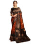 Vasthrlay Womens Jacquard Unstitched Black Saree