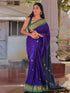 Vasthrlay Traditional Paithani Handloom Violategreen