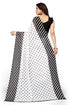 Vasthrlay Georgette Printed Zhilmil Black N Free Ethnic Wear