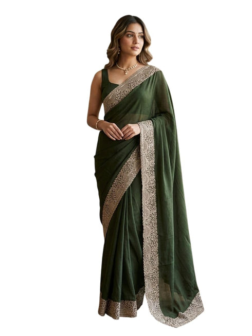 Vasthrlay Embroidery Georgette Unstitched