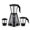 Preethi Tiara 500 Watts Mixer Grinder, 3 Jars (Stainless Steel), Black