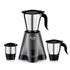 Preethi Tiara 500 Watts Mixer Grinder, 3 Jars (Stainless Steel), Black