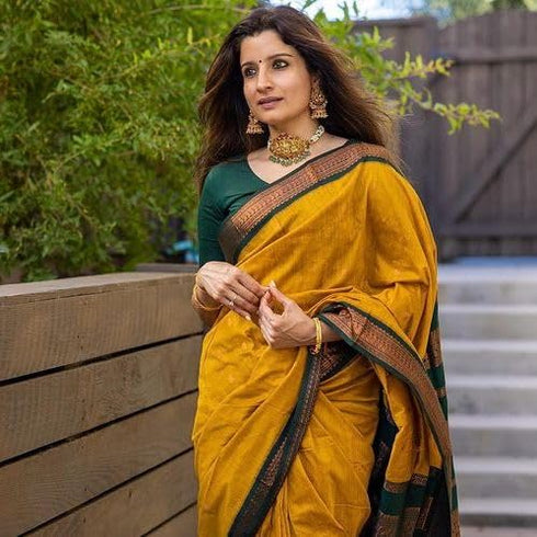 Vasthrlay Kanjivaram Cotton Blouse Ethnic Wear