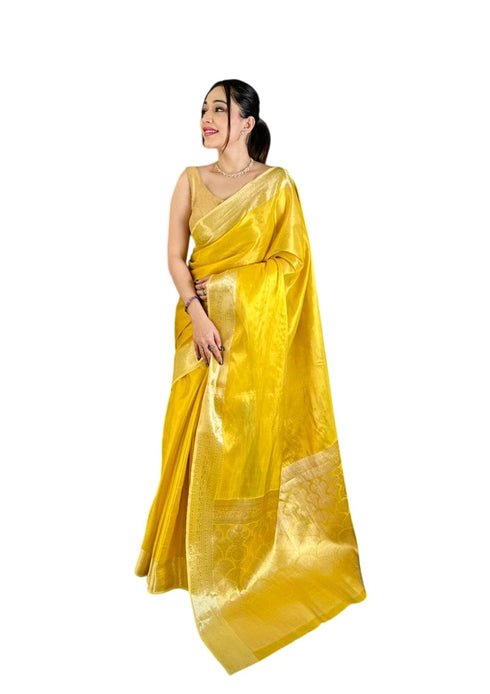 Vasthrlay Banarasi Weaving Lavendar