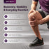 Knee Sleeve | EasyMove Max Stability Design for Gym Squats | Knee Cap Support for Women