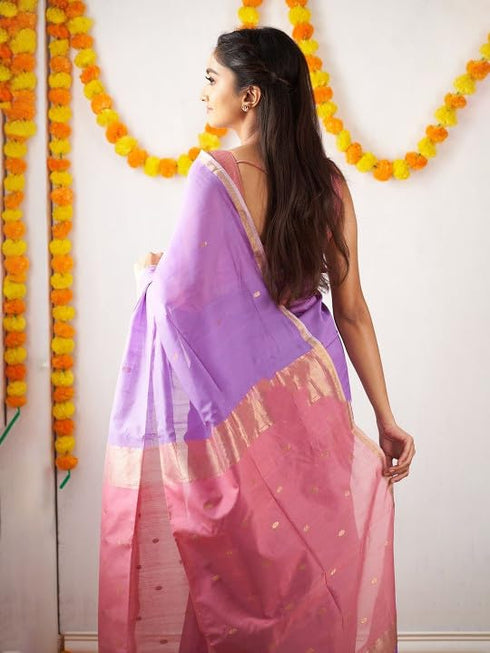 Vasthrlay Banarasi Unstitched Saree