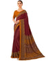 Vasthrlay Womens Printed Unstitched Mauve Saree
