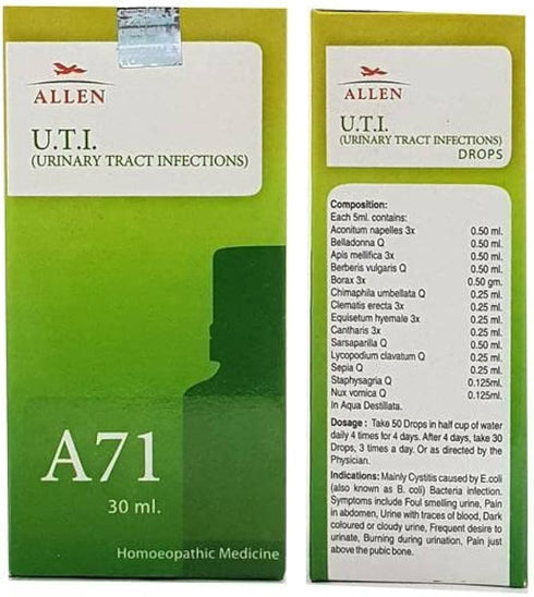 Allen A71 U.T.I. Urinary Tract Infections Drop