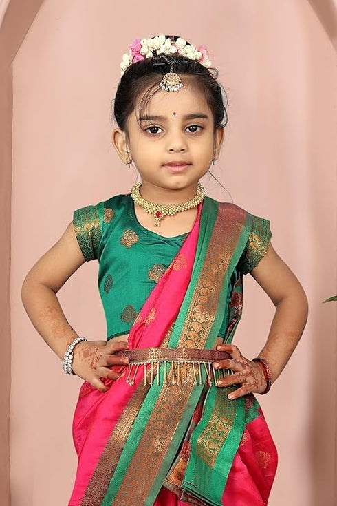 Vasthrlay Paithani Maharashtrian Contrast Traditional