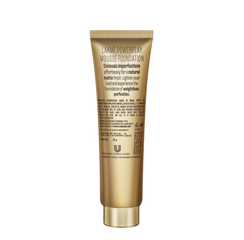 Lakme 9To5 Weightless Mousse Foundation | Toffee