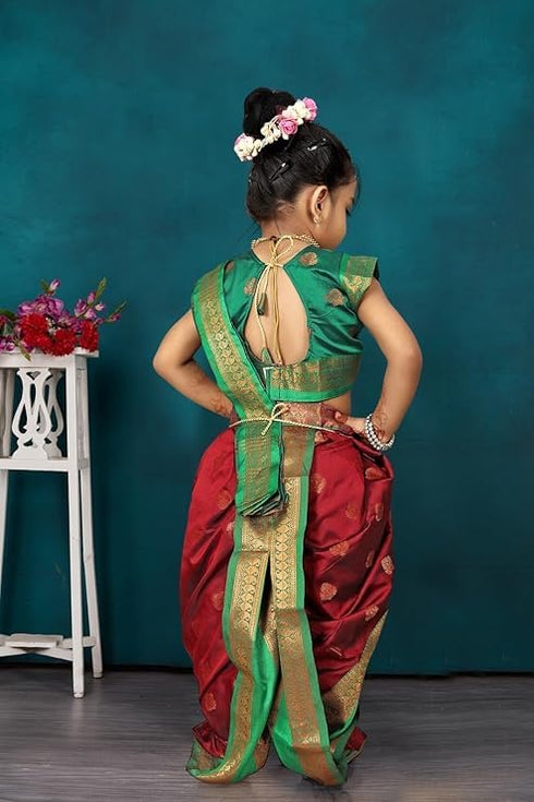Vasthrlay Paithani Maharashtrian Contrast Traditional