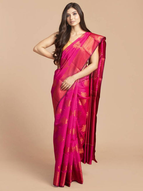 Vasthrlay Banarasi Unstitched Saree