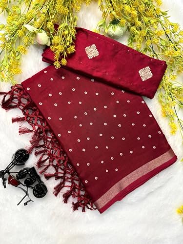 Vasthrlay Tussar Bandhani Weaving