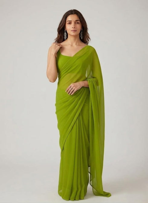 Vasthrlay Georgette Lightweight Ethnic Wear