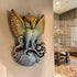 Owl Terracotta Wall Decor Hanging | Handcrafted Clay Owl Figurine with Open Wings