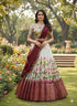 Vasthrlay Kanjivaram Silk Half Saree With Zari Dupatta