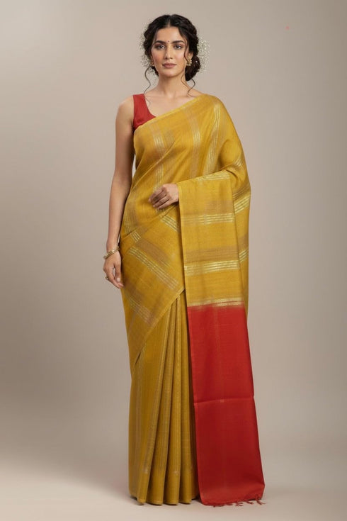 Vasthrlay Black Bhagalpuri Saree