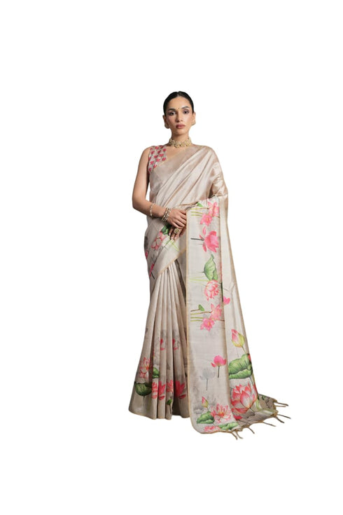 Vasthrlay Tussar Silk Saree