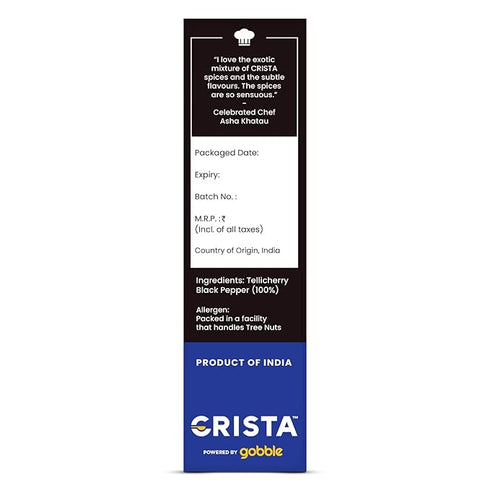 CRISTA Tellicherry Whole Black Pepper