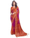 Vasthrlay Bandhani Printed Chiffon Orange Saree