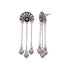 Voylla Oxidised Silver-Plated Mandala Half Moon Tassel Earrings for Women & Girls