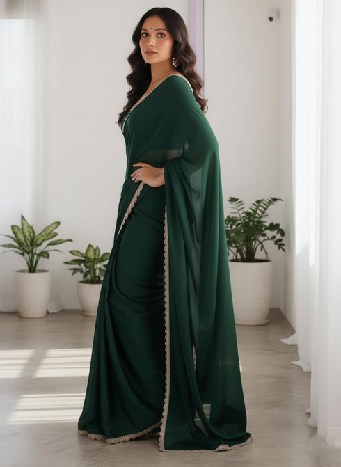 Vasthrlay Georgette Embroidery Traditional Az Ys Yuna Ethnic Wear