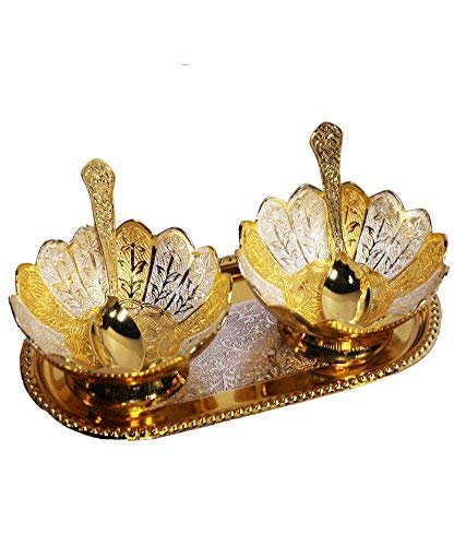 R Ayurveda Royal Metal Kamal Copper Bowl Set