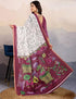 Vasthrlay Women's Cotton Kalamkari Wedding Saree With Blouse Piece