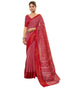 Vasthrlay Geometric Printed Unstitched Red Saree