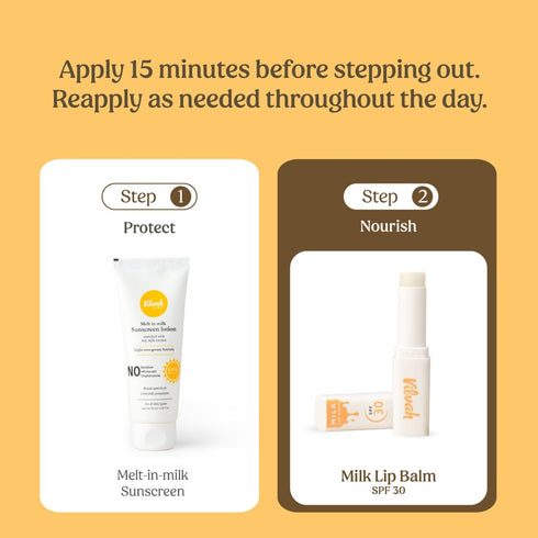 Vilvah Store Milk Lip Balm SPF 30 PA+++