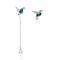 Austrian Crystal Green Hummingbird Necklace