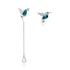 Austrian Crystal Green Hummingbird Necklace