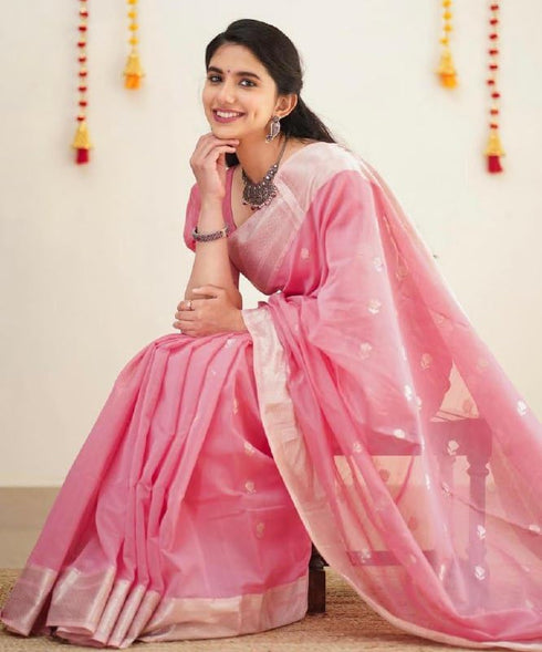 Vasthrlay Kanjivaram Unstitched Saree